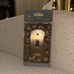 Bettyfielddesign Tumbled Antique Brass Switch Plate